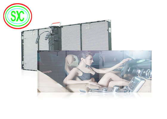 HD Full Color Video Advertising Led-scherm G3.91-7.82 Indoor Window Glass Transparant Led-display