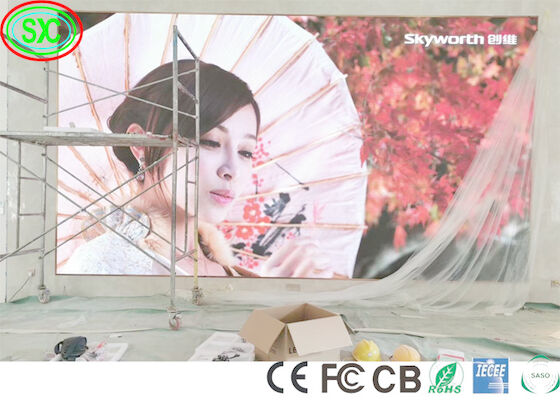 RS485 P2 P3 P4 SMD2121 Reclame LED Video Wall IECEE full color led display screen led video wall