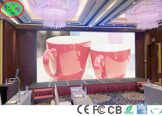 Huur 1200nits P3.91 Indoor Full Color LED Display 450W full color led display scherm