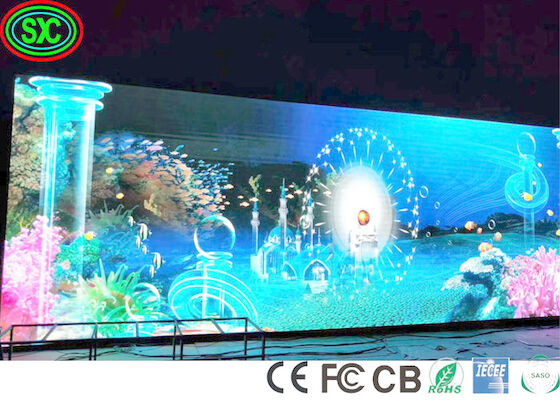 P4 IECEE SABER Indoor Led Video Screens SMD2121 IP31 Voor het podium volkleurend led-scherm