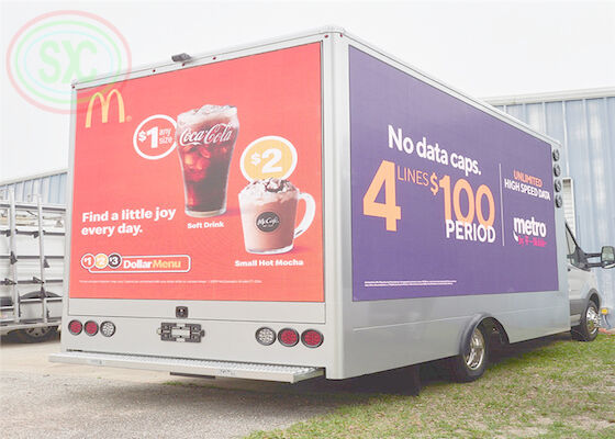 60Hz Frame Rate Truck-montage LED-display eenvoudig te monteren voor eenvoudige en snelle installatie