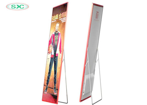 Indoor P3 Portable Led Poster Screen Full Color met aluminiumkas met die-casting