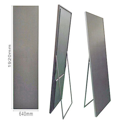 Indoor P3 Portable Led Poster Screen Full Color met aluminiumkas met die-casting