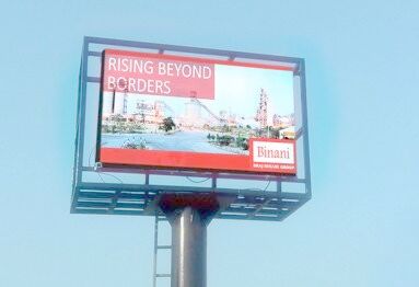 P4 Outdoor LED Advertising Screen, Display 64*32 Module Resolutie Outdoor full color led scherm