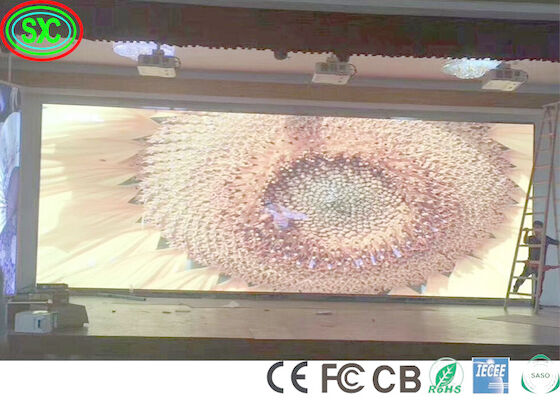 HD Full Color SMD LED Screen Die-Cast Aluminium Panel Stage Background Full Color 256mm X 128mm Module Grootte