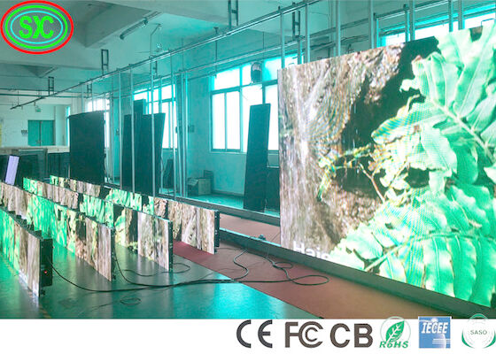900 cd/m2 SASO IECEE Led-schermen voor het podium P3.91 7056 Dots Stage LED Video Wall led-scherm voor het podium