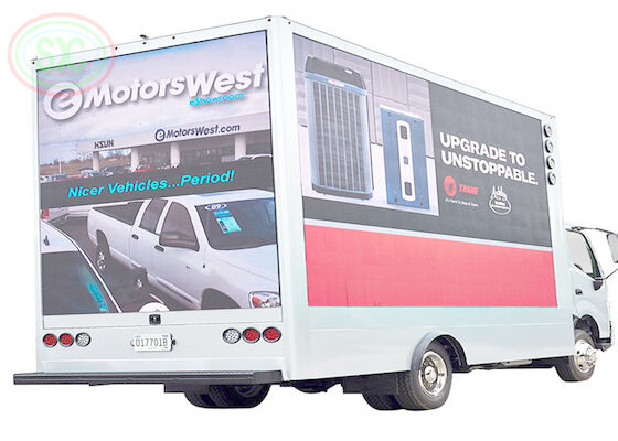 SMD 2121 buitentrailer LED-scherm met drie zijden LED-scherm voor bewegende reclame
