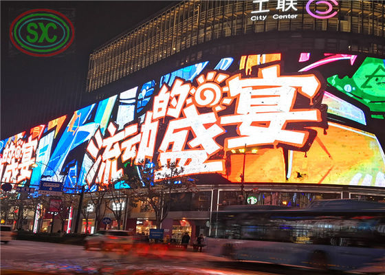 Verstelbare hoek buitenshuis gigantische LED billboard aanpassen LED-paneel in het centrum van de stad