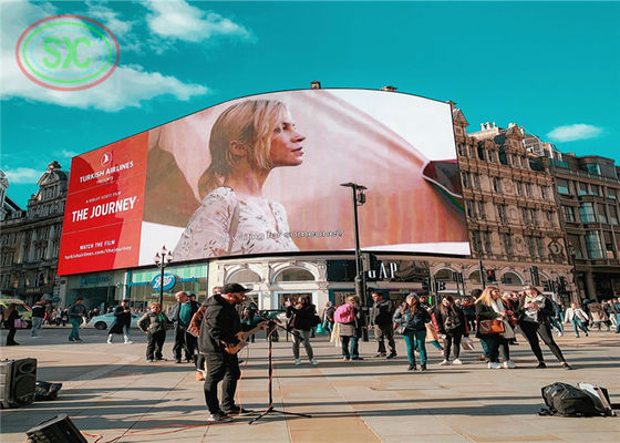 Verstelbare hoek buitenshuis gigantische LED billboard aanpassen LED-paneel in het centrum van de stad