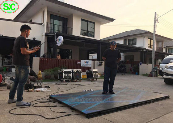 Indoor 4,81mm Pixel Pitch LED Dance Floor Panel 500x500mm IP65 waterdicht