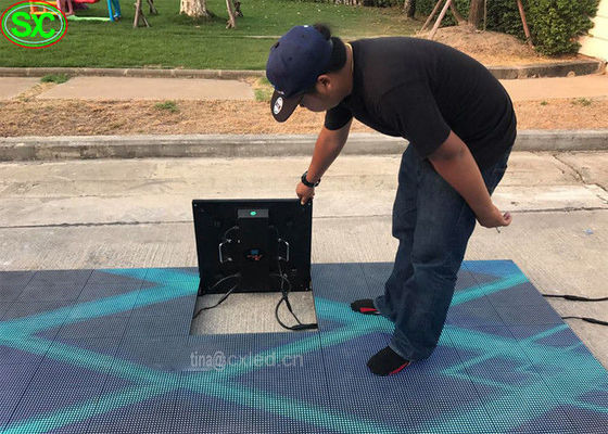 Indoor 4,81mm Pixel Pitch LED Dance Floor Panel 500x500mm IP65 waterdicht