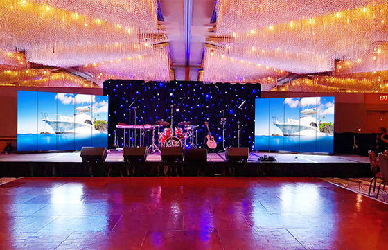 Gegooid aluminium binnenshuis verhuur LED-scherm P5 SMD Super Slim LED HD videowandpanelen
