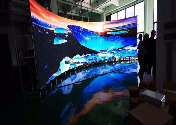 Indoor SMD 3535 P4 HD Full Color Electronic Front Service Led Display met magnetische modules