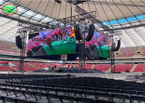 HD P3.91 podium achtergrondontwerp led tv studio scherm/indoor led video wandpaneel scherm