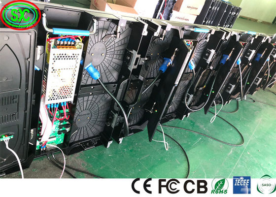 IP43 SMD2121 65410 Dots/Sqm Rental Led Display P3.91 1R1G1B Voor concert led display