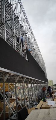 P10 ip65 maken het achter van de het schermvertoning van het de dienst open kabinet p10 openlucht volledige kleur geleide geleide paneel 320* 160mm voor adverti waterdicht