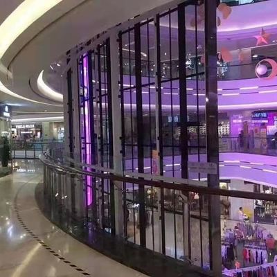 Indoor Shopping Mall Lift Juwelierswinkel Reclame P3.91 Transparent LED-scherm