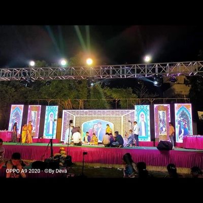 Full Color Stage LED Die-Cast Aluminium Screen Stage Backdrop 27777 punten/vierkante meter