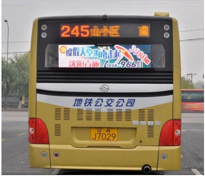 Buiten Hoog Helderheid P5 P6 Bus Achterraam LED Video Muur Scherm volkleurig