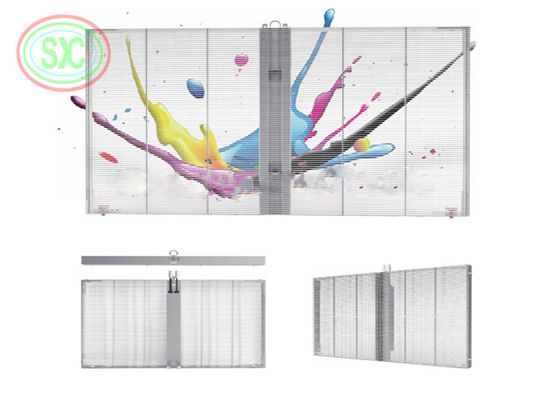 Aluminiumkastenmateriaal Transparent LED-scherm G7.82-7.82 voor prestaties