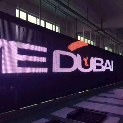 Full Color HD Flexibel 4000 cd/m2 Transparent Led Panel transparant led scherm