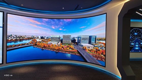 P4 Curving LED Video Screen Curtain Flexible Led Display Module volkleur
