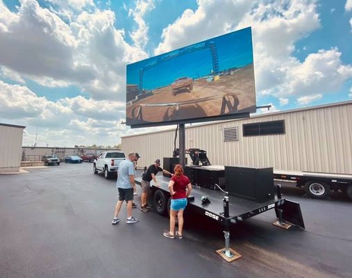 Buiten Full Color High Brightness Big Led Screen P5 640*640mm Vaste reclame LED-bord