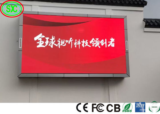P6 Outdoor Full Color LED Display Scherm Op maat Gemakkelijk te installeren Grote commerciële reclame video muur