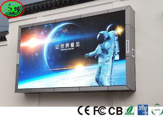 P6 Outdoor Full Color LED Display Scherm Op maat Gemakkelijk te installeren Grote commerciële reclame video muur