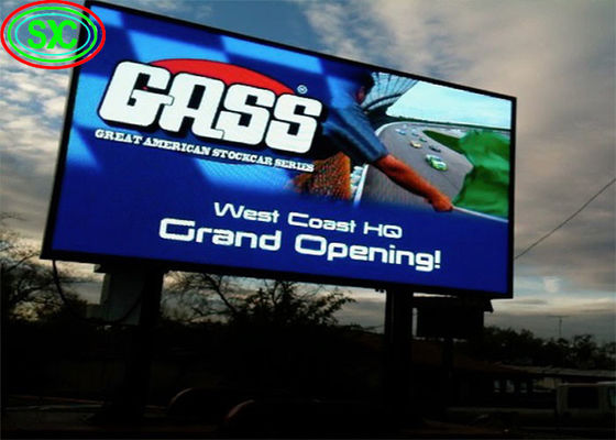 Buiten vaste installatie Full Color P10 LED Advertising Billboard met 10000dots/sqm Pixel Density
