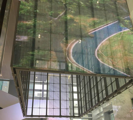 Indoor P3.9-7.8 Full Color Transparent Led Display Screen Smd Curved Led Video Wall Glass Led Screen Voor vitrine