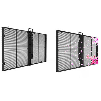 Indoor P3.9-7.8 Full Color Transparent Led Display Screen Smd Curved Led Video Wall Glass Led Screen Voor vitrine