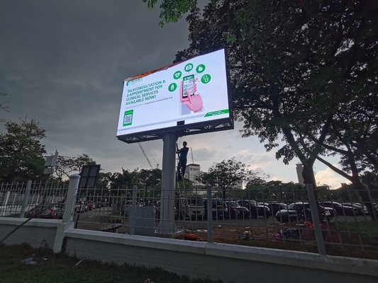Leidde de Kingdigitals openlucht waterdichte P6 SMD3528 Geleide vertoning vaste installatie reclamemuur