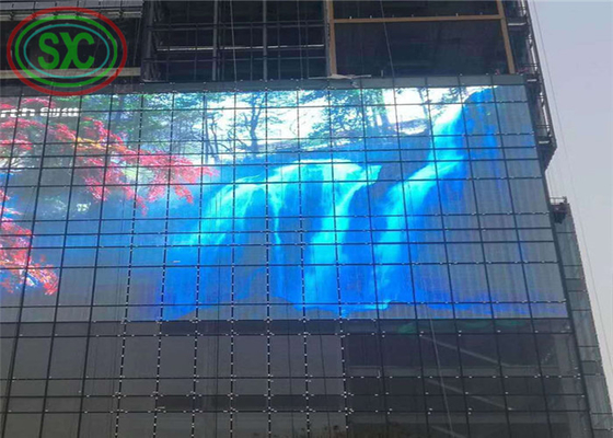 Indoor P3.9-7.8 Full Color Transparent Led Display Screen Smd Curved Led Video Wall Glass Led Screen Voor vitrine