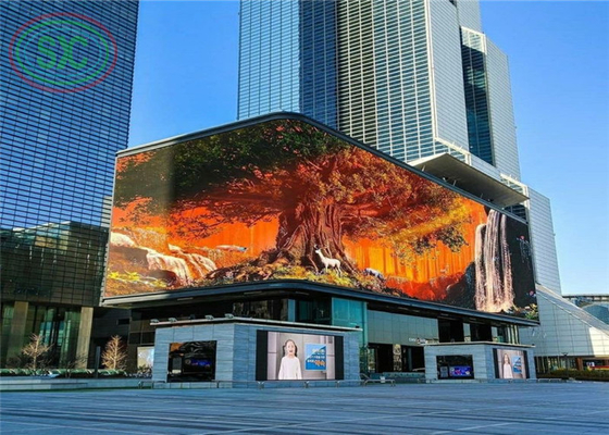 Verstelbare hoek buitenshuis gigantische LED billboard aanpassen LED-paneel in het centrum van de stad
