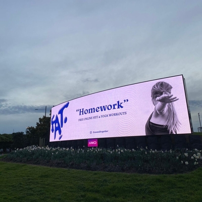 SCX LED-advertentie vaste installatie 7500cd hoog helder Nationstar SMD2727 P6 outdoor full color gebogen led scherm