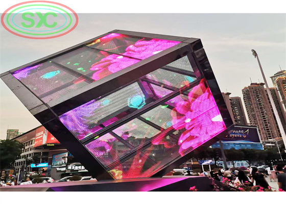 Hoge helderheid doorzichtig LED-bord G3.91-7.82 LED-display 1000*500mm gietgegooid aluminium