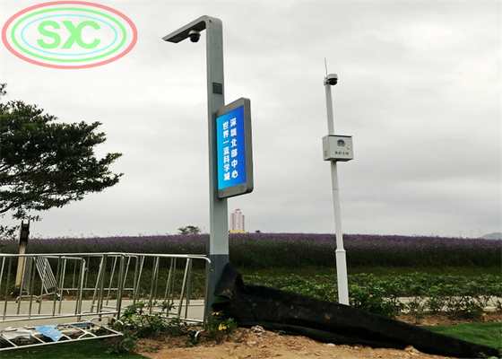 LED-teken met lampstaaf dubbelzijdig LED-billboard zichtopstand 6 meter buiten LED-scherm