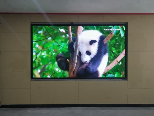 Van de LEIDENE binnen LEIDEN het Schermvertoning P3 aanplakbord voor de reclame van de achtergrond videovertoning van het huurstadium