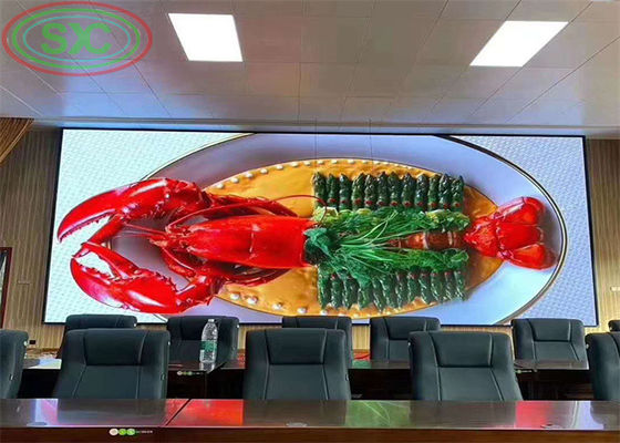 Vaste installatie binnen P5 LED-wand met een vernieuwingsfrequentie van 3840 Hz voor vergaderzalen