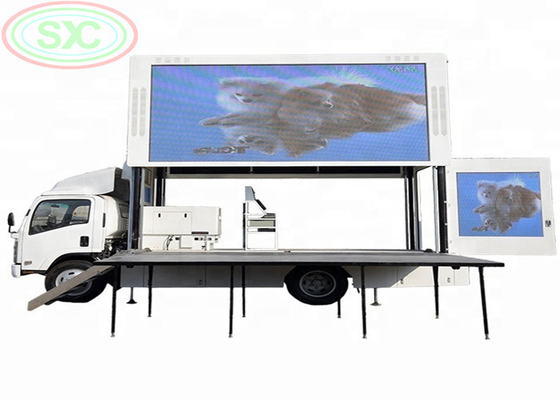 SMD 2121 buitentrailer LED-scherm met drie zijden LED-scherm voor bewegende reclame
