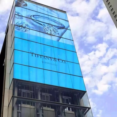 Huur scherm verwijderbaar HD glas kristal chip P5 doorzichtig LED-display
