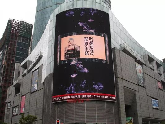 buiten p10 LED-videomuur voor buitenreclame met hoge resolutie en hoge contrast-pixelconfiguratie voor afspelen