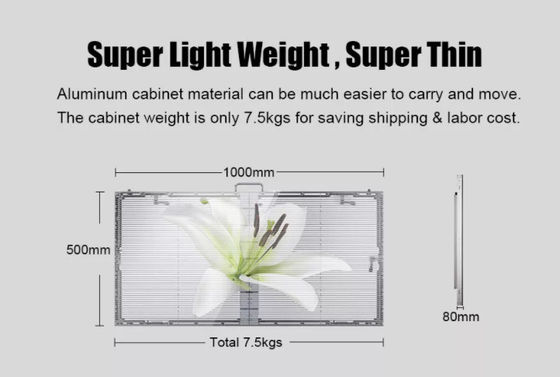 Goede prijs Buiten P7.8-7.8 video doorzichtig led scherm, 4500Cd helderheid 4G, WI-FI buiten led scherm display online