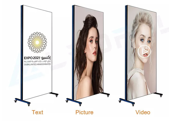Indoor P2.5 full color Mirror Led display Draadloos USB 4G Smart Control Poster