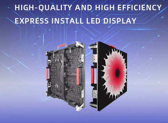 Buiten HD P2.976 Led Screen Verhuurkasten Die Casting Aluminium 3840Hz full color led display
