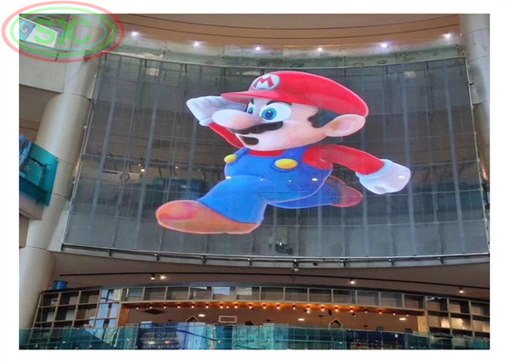 AC100-240V 60Hz Input Transparent LED Display Screen voor indoor reclame video display functie 3-5 jaar garantie