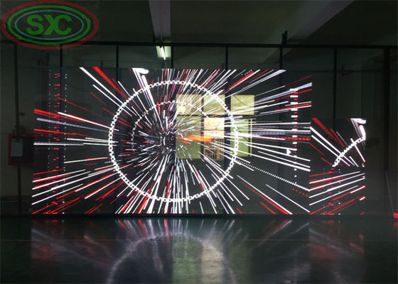 3.91mm Transparant Full Color LED Schermpaneel Voor Glazen Gordijngevels