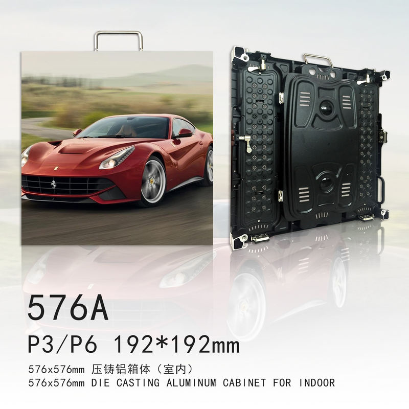 P3 Binnenhuur Geleide van het het Afgietselaluminium van de het Schermmatrijs het Kabinets4k Resolutie IP43