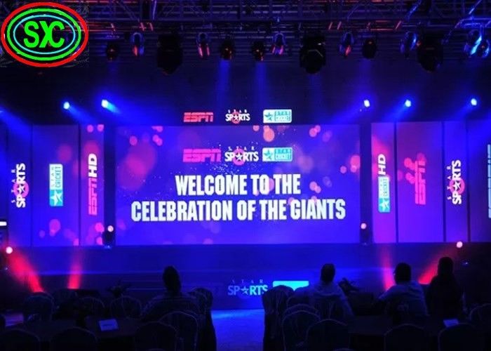 De video Geleide Huur van het Vertoningsscherm met Novacontrole, Binnen Geleide Vertoningsraad voor Stadium